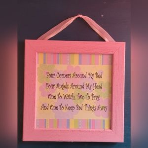 10x10 Pink Wall Decor for Children's Room